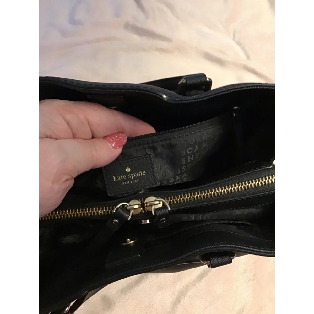 Women's Kate Spade Black Satchel Handbag Crossbody - Picture 13 of 16